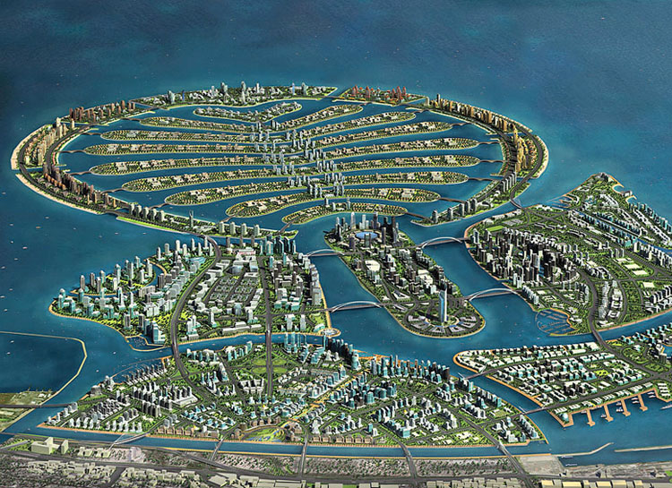 2008-11  UAE - emirát Dubai - umělý ostrov Palm - Deira