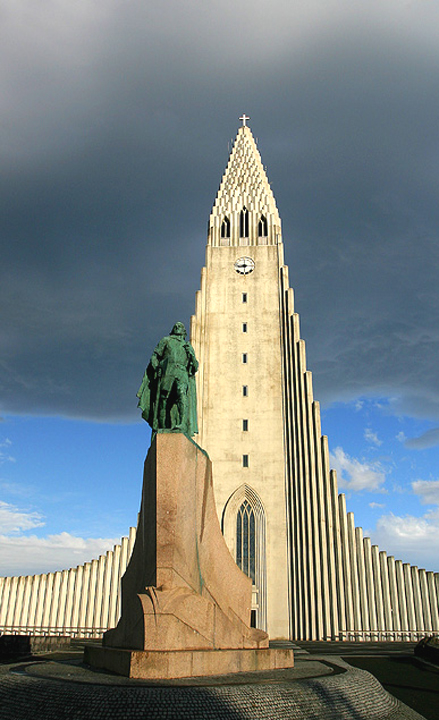 1997-07 ISL - hlavní město Reykjavík a Hallgrímskirkja