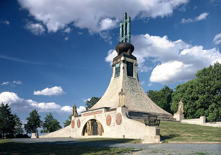 1973-06 CS - Jižní Morava-Slavkov-Mohyla míru-památník bitvy tří císařů