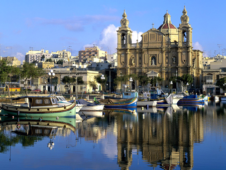 1995-07  MLT - La Valletta-přístav na ostrově Malta